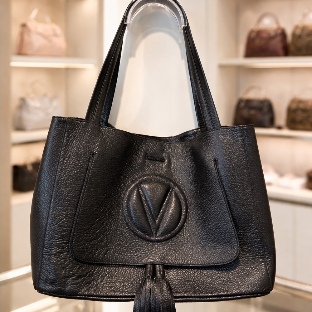 Valentino by Mario Valentino Ollie Dollaro Monogram Leather Tote Bag